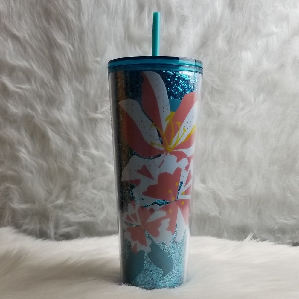 Starbucks 2021 Sparkle Blue Bunny Tumbler